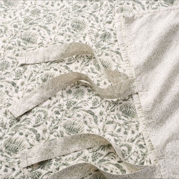 Euro Decorative Border Cotton Slub Print Sham Teal/Green– Threshold Studio McGee - Picture 4 of 7